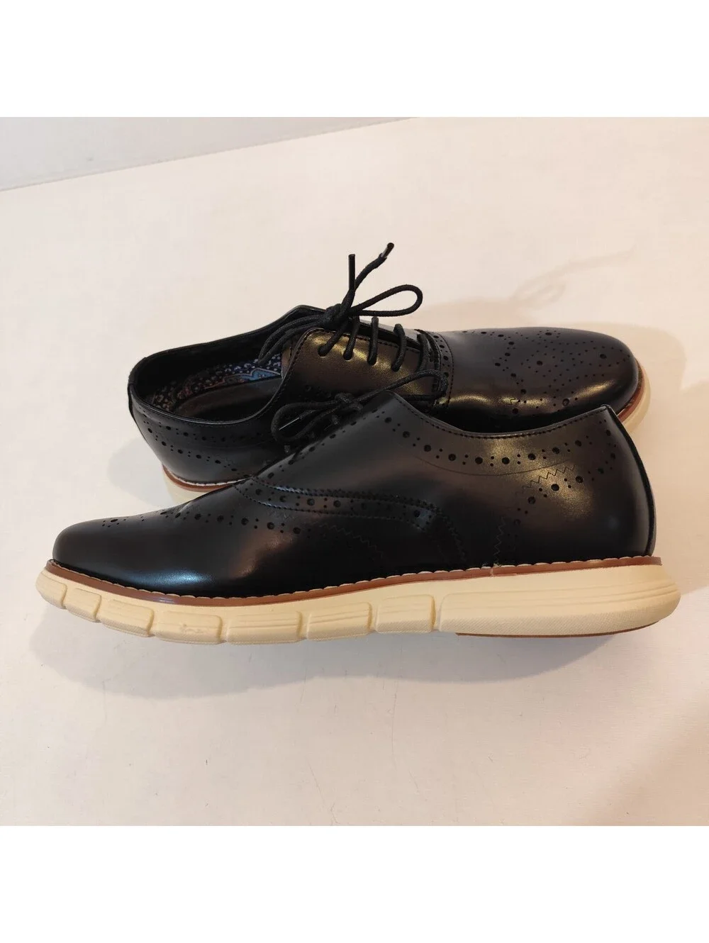 Bruno Marc New York Grandwing Mens black Oxford Dress Sneaker Shoe Size 9